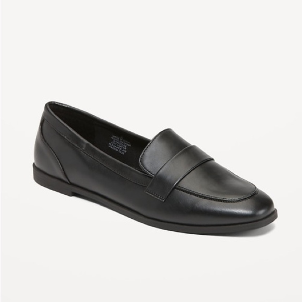 Old Navy Black City Loafers NEW